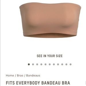 SKIMS FITS EVERYBODY BANDEAU BRA *NWT*